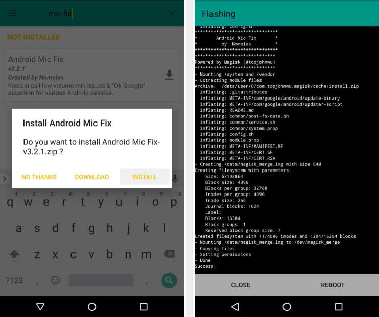 Install Magisk Modules