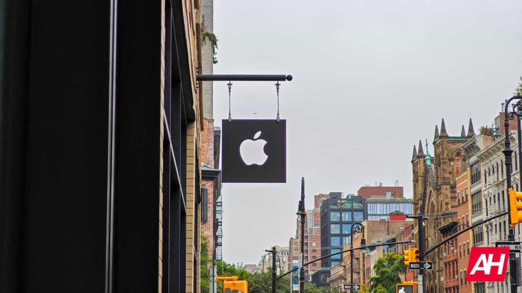 Close-up view of an Apple iPhone displaying a software update screen.