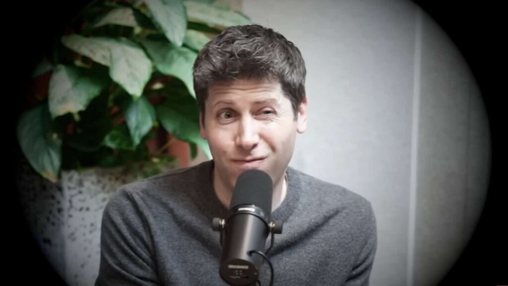OpenAI CEO Sam Altman speaking on stage at Dreamforce 2026